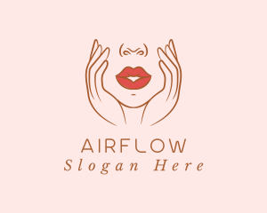 Woman Sexy Lips logo design