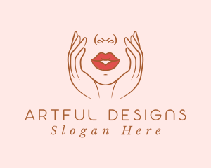 Woman Sexy Lips logo design