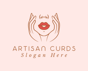 Woman Sexy Lips logo design