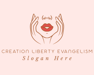 Woman Sexy Lips logo design