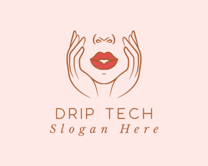 Woman Sexy Lips logo design