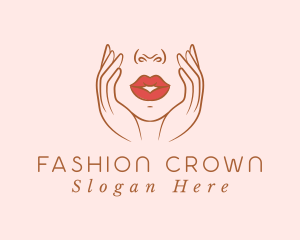 Woman Sexy Lips logo design