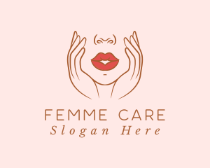 Woman Sexy Lips logo design