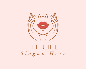 Woman Sexy Lips logo design