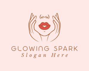 Woman Sexy Lips logo design