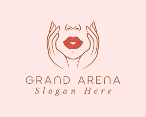 Woman Sexy Lips logo design