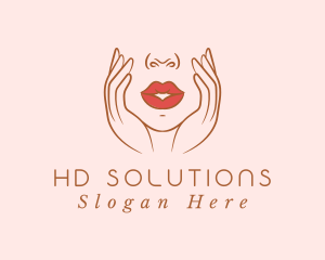 Woman Sexy Lips logo design