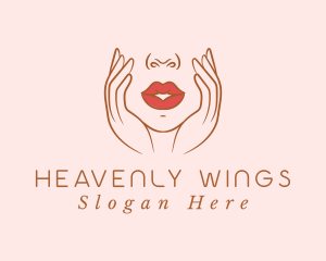 Woman Sexy Lips logo design