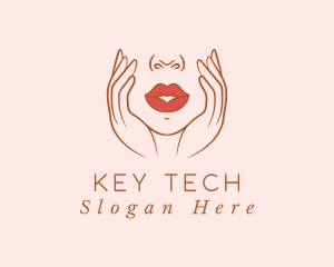 Woman Sexy Lips logo design