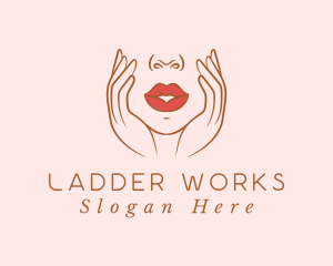 Woman Sexy Lips logo design