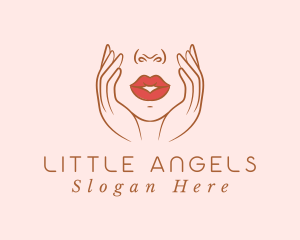 Woman Sexy Lips logo design