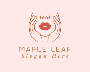 Woman Sexy Lips logo design