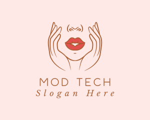 Woman Sexy Lips logo design