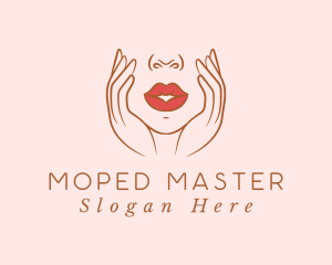 Woman Sexy Lips logo design