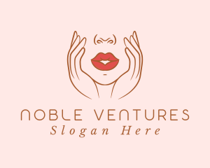 Woman Sexy Lips logo design