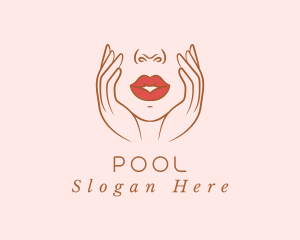 Woman Sexy Lips logo design