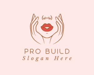 Woman Sexy Lips logo design