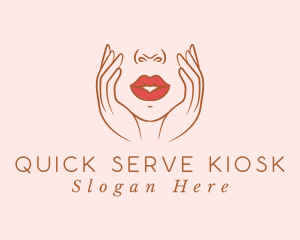 Woman Sexy Lips logo design