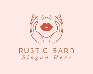 Woman Sexy Lips logo design