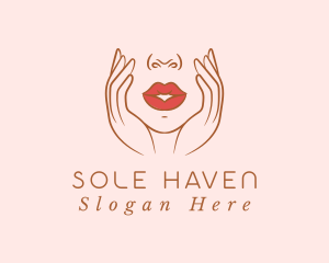 Woman Sexy Lips logo design