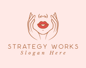 Woman Sexy Lips logo design