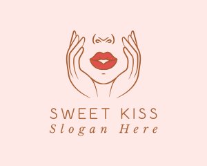 Kiss - Woman Sexy Lips logo design