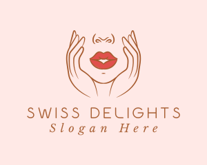 Woman Sexy Lips logo design