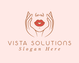 Woman Sexy Lips logo design