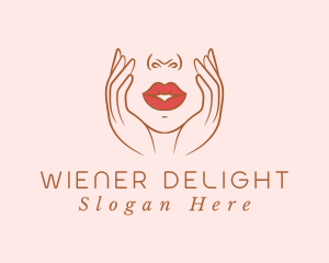 Woman Sexy Lips logo design