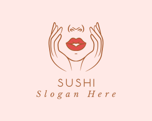 Woman Sexy Lips logo design