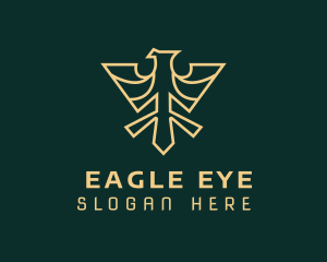 Gold Eagle Wings logo design