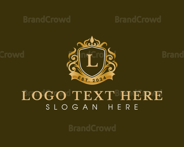 Crown Crest Elegant Logo