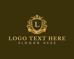 Expensive - Crown Crest Elegant logo design