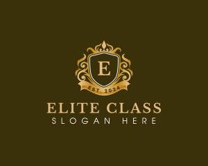 Crown Crest Elegant logo design