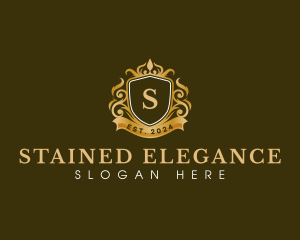 Crown Crest Elegant logo design