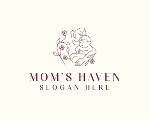 Maternity Mother Baby logo design