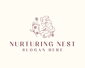 Maternity Mother Baby logo design