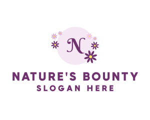 Floral Nature Cosmetics logo design