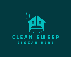 Sweep - Broom Cleaning Sanitation logo design