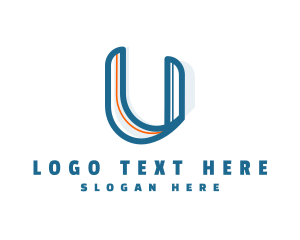 Enterprise - Modern Business Letter U logo design