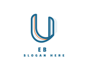 Application - Modern Business Letter U logo design