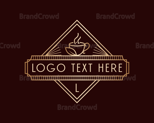 Premium Coffee Cafe Logo