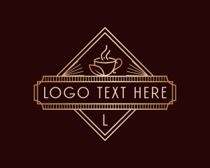 Cup - Premium Coffee Cafe logo design