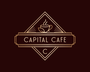 Premium Coffee Cafe logo design