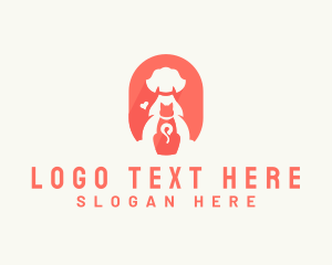 Litter - Dog Cat Vet Care logo design