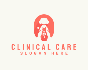 Dog Cat Vet Care logo design