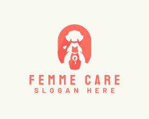 Dog Cat Vet Care logo design