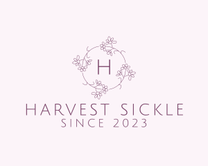 Feminine Flower Wreath logo design