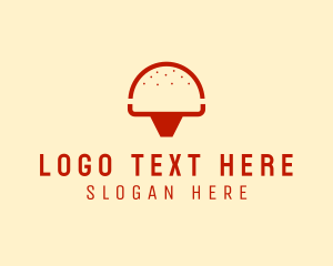 Hamburger - Bull Burger Restaurant logo design