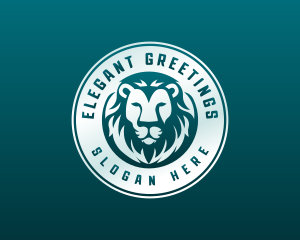 Elegant Lion Head logo design